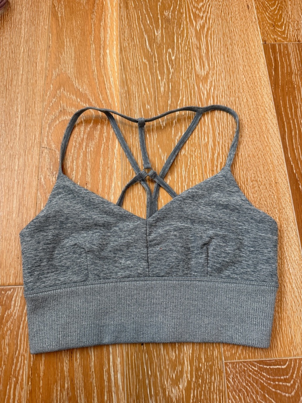 ALO Gray Strappy Bralette - Women's Intimates